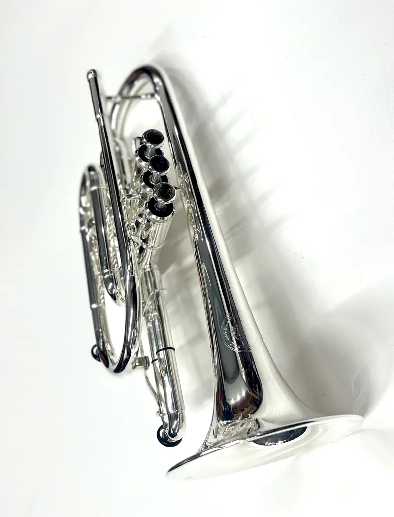 Hanson Championship Model Cornet - 25 year Sheffield Silver plate-4